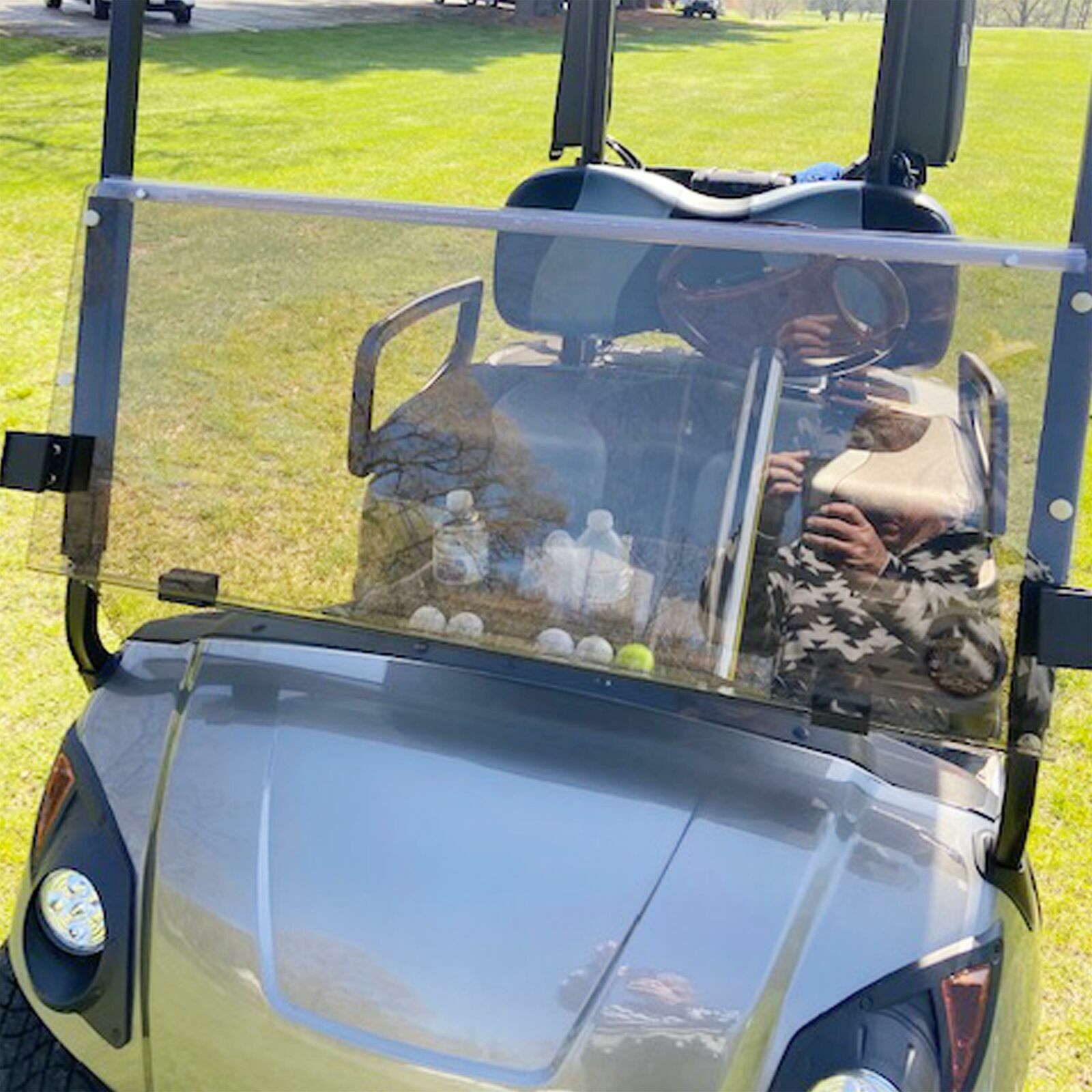 For Yamaha G29 Drive 2007-2016 Tinted Golf Cart Folding Windshield Windscreen