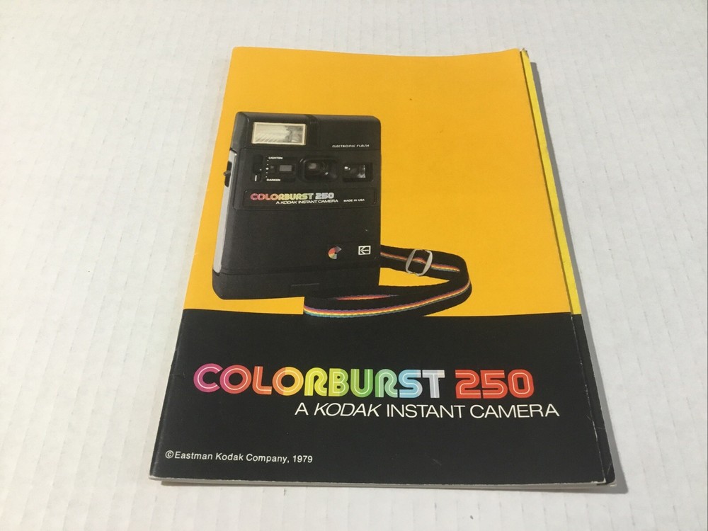 kodak colorburst 250 instant camera Owners Manuel.