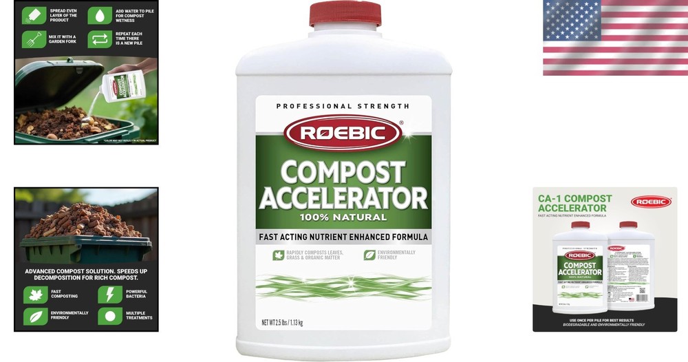 2.5 lb Organic Compost Accelerator - Boost Decomposition & Nutrient-Rich Output