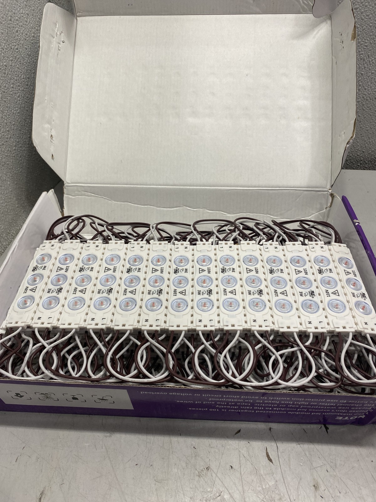 Single Color LED Module 100 Pack Red AC110V/220V DM3BF-67