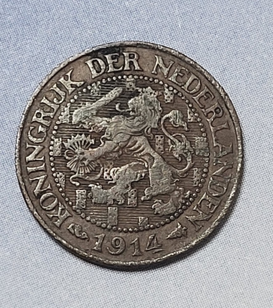 1914 Netherlands Cent Free Shipping