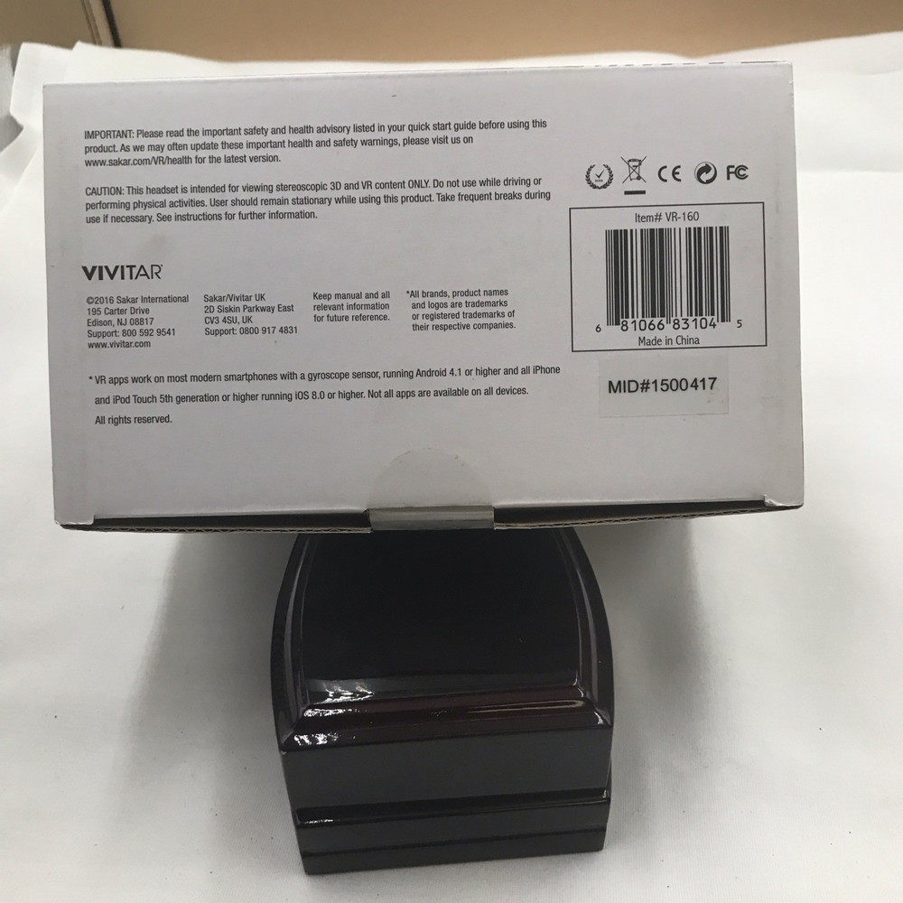 Vivitar Dream on Virtual Reality Headset VR160 New