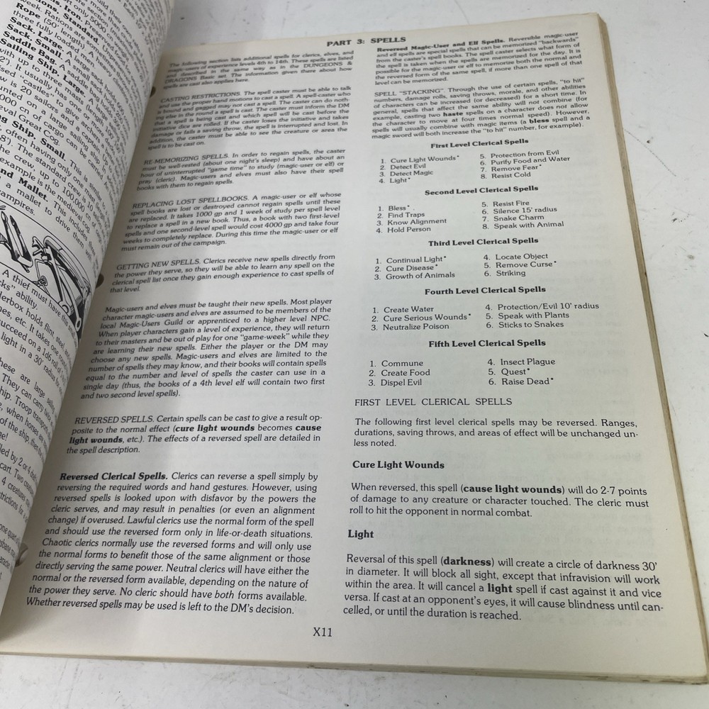 Expert Rulebook D&D basic TSR BECMI Dungeons Dragons First printing 1981