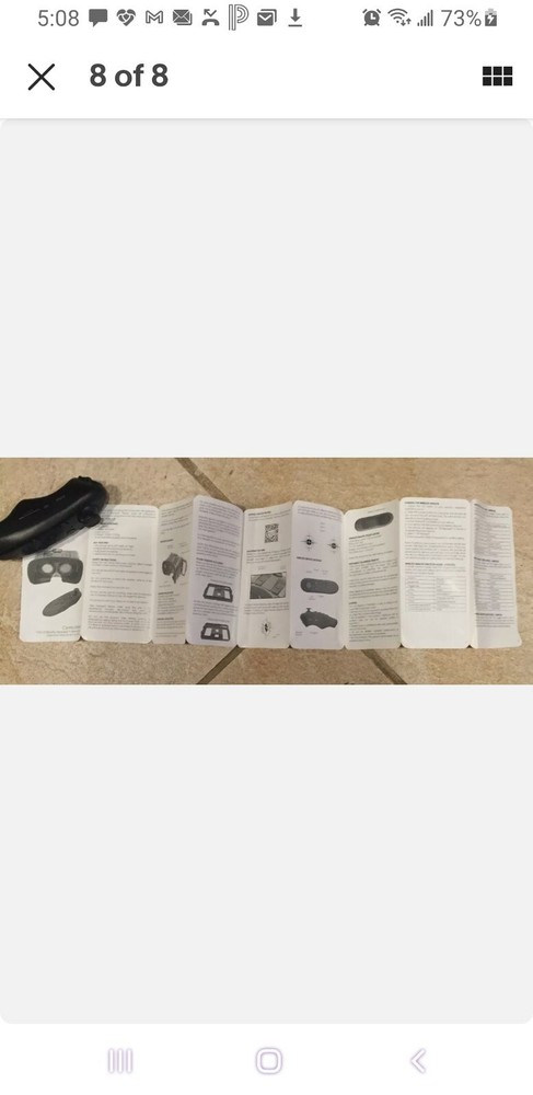 CYNOCULARS VIRTUAL REALITY HEADSET PLUS REMOTE AS SEEN ON TV UNTESTED