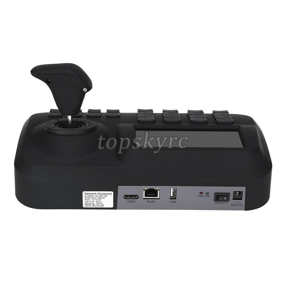 3D IP PTZ Controller CCTV PTZ Keyboard Controller Joystick w/ 5" HD LED Screen