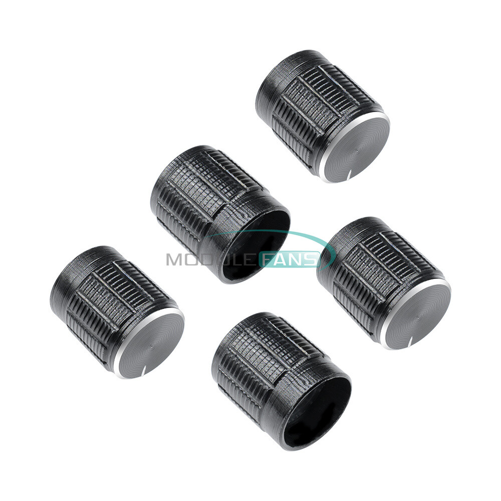 10PCS Volume Control Rotary Knobs For 6mm Dia Knurled Shaft Potentiometer M