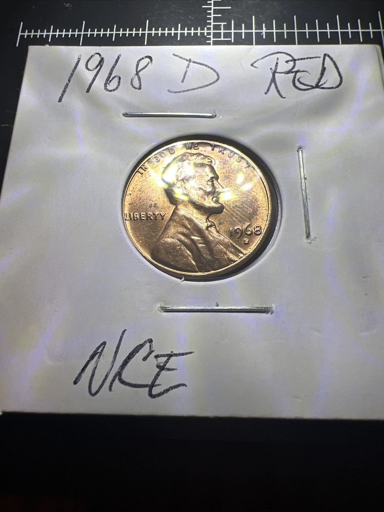 1968-D 1C RD Lincoln Cent