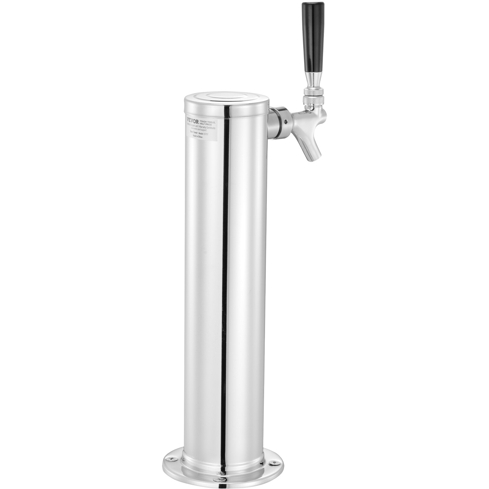 VEVOR Kegerator Tower Kit Single Tap Beer Conversion Kit with CGA320 Regulator