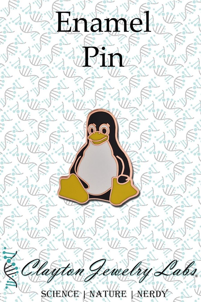 Tux the Linux Penguin Hard Enamel Lapel Pin