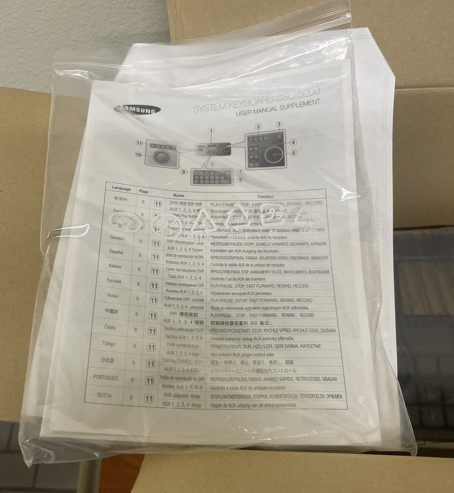 Samsung SSC-5000 Keyboard Controller Surveillance Security Camera - NEW Open Box