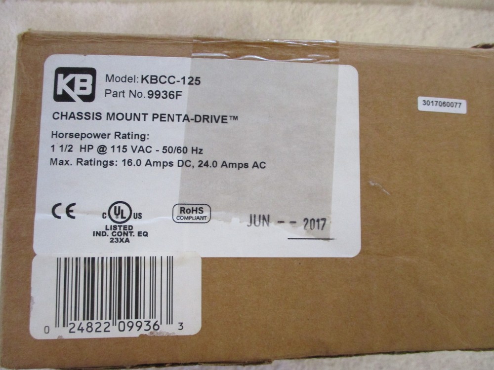 KB Electronics Chassis Mount Penta-Drive KBCC-125 9936F
