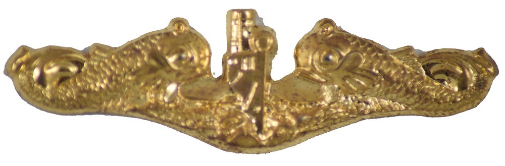 SUBMARINE DOLPHIN HAT PIN (Gold)