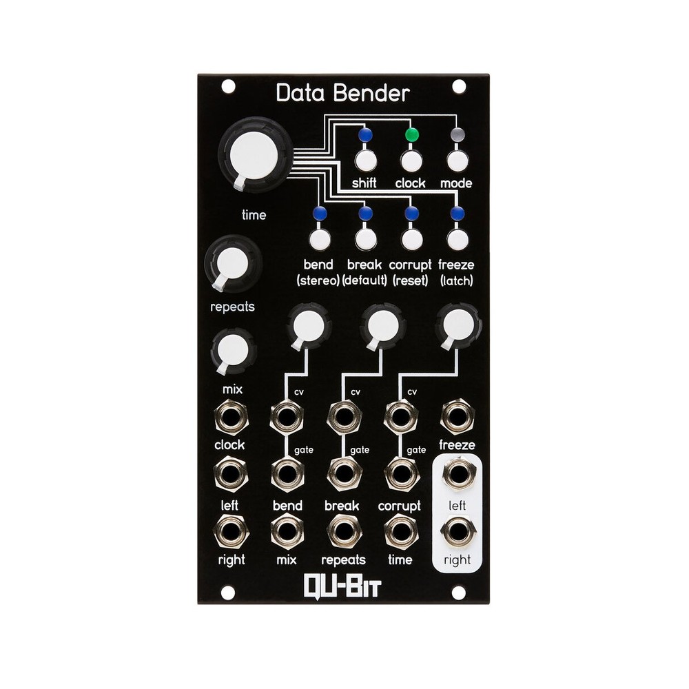 Qu-Bit Data Bender Circuit Bent Digital Audio Buffer Module - Black