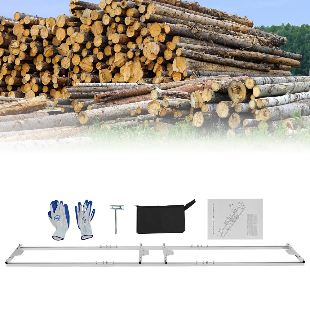 2.7M Professional Milling Rail System Log Chainsaw Mill Guide Set Ladder