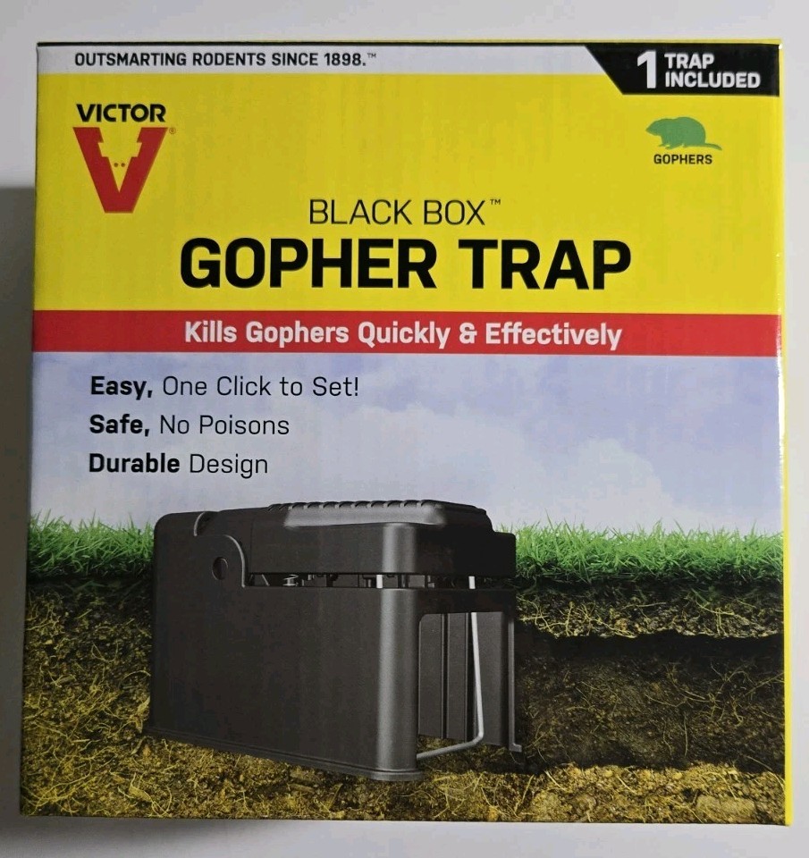 Victor Black Box Gopher Trap 0626 - Easy Set Trap