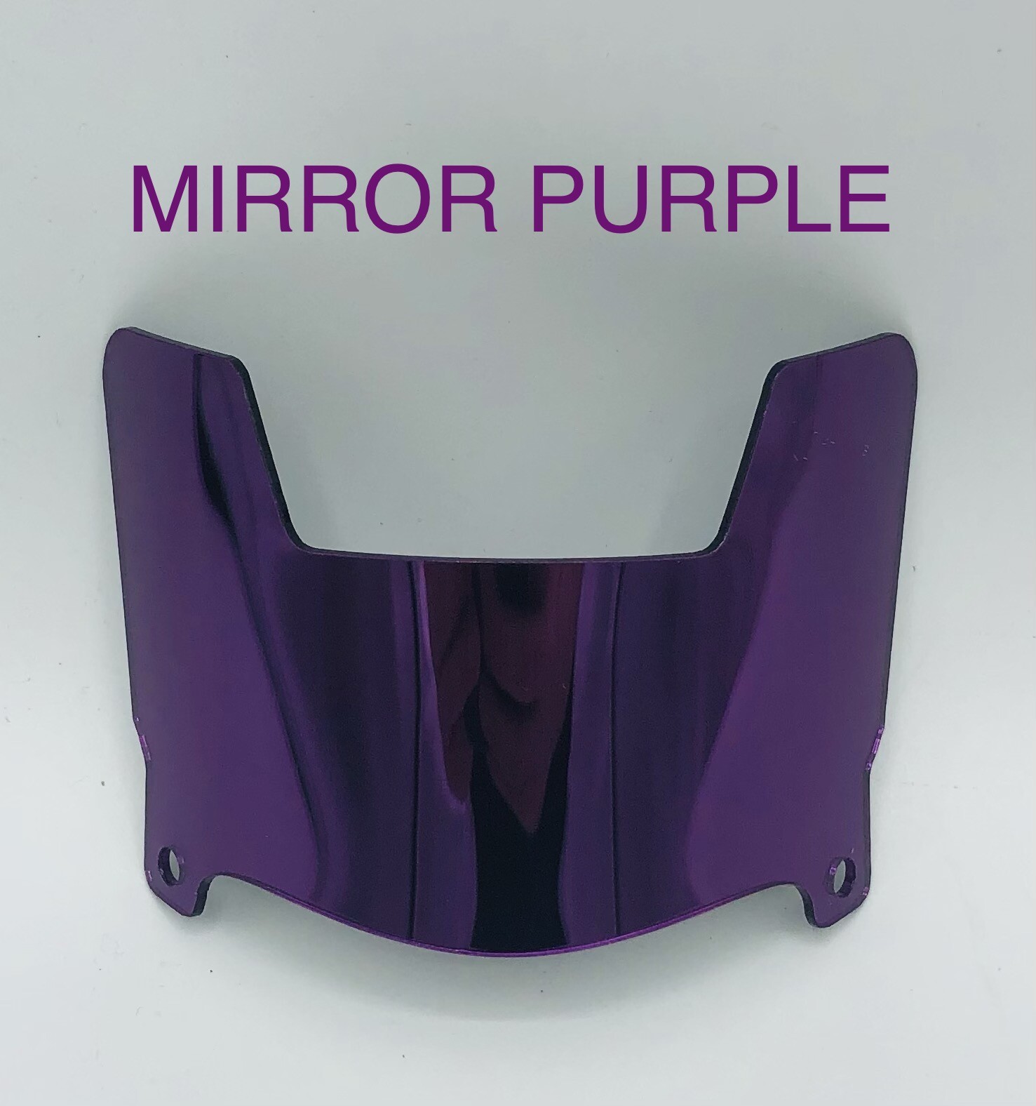 Chrome Mini Football Helmet Visors With Clips