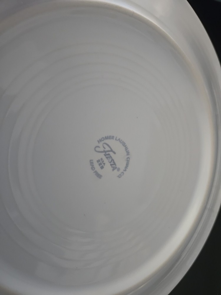 Fiesta White 4 pc. place setting dinnerware new 831 100