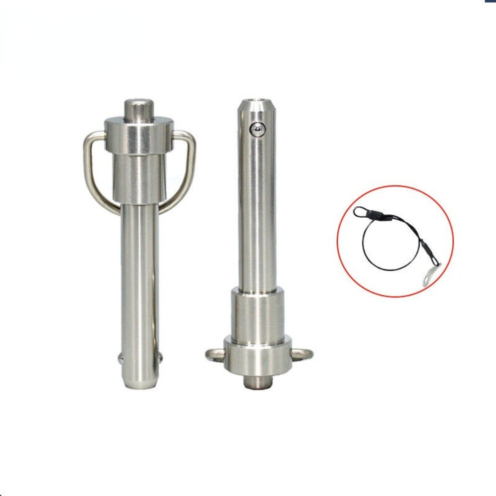 1p Quick Release Pin Bolt Ball Head Quick Lock Pin Plug w/Ring Handle Pull Steel