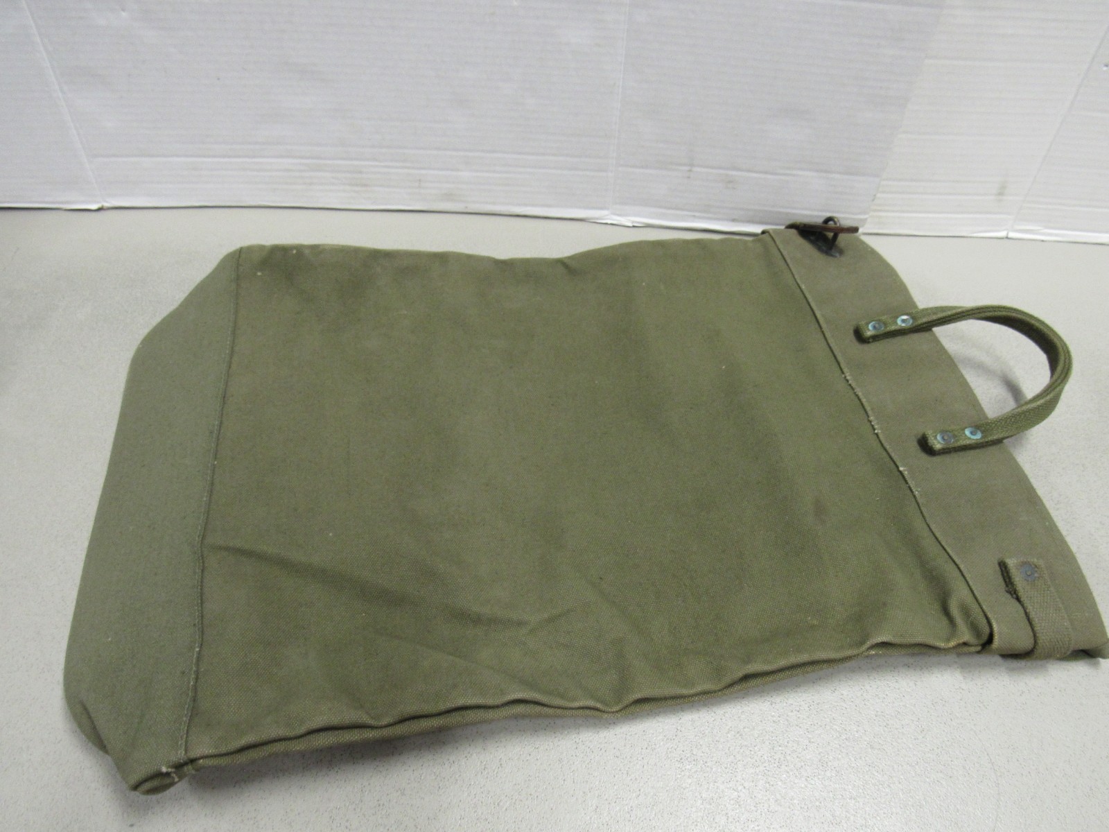 Korean War Era US Mail Bag w/ Locking Strap Canvas 1950 Dated Post WW2