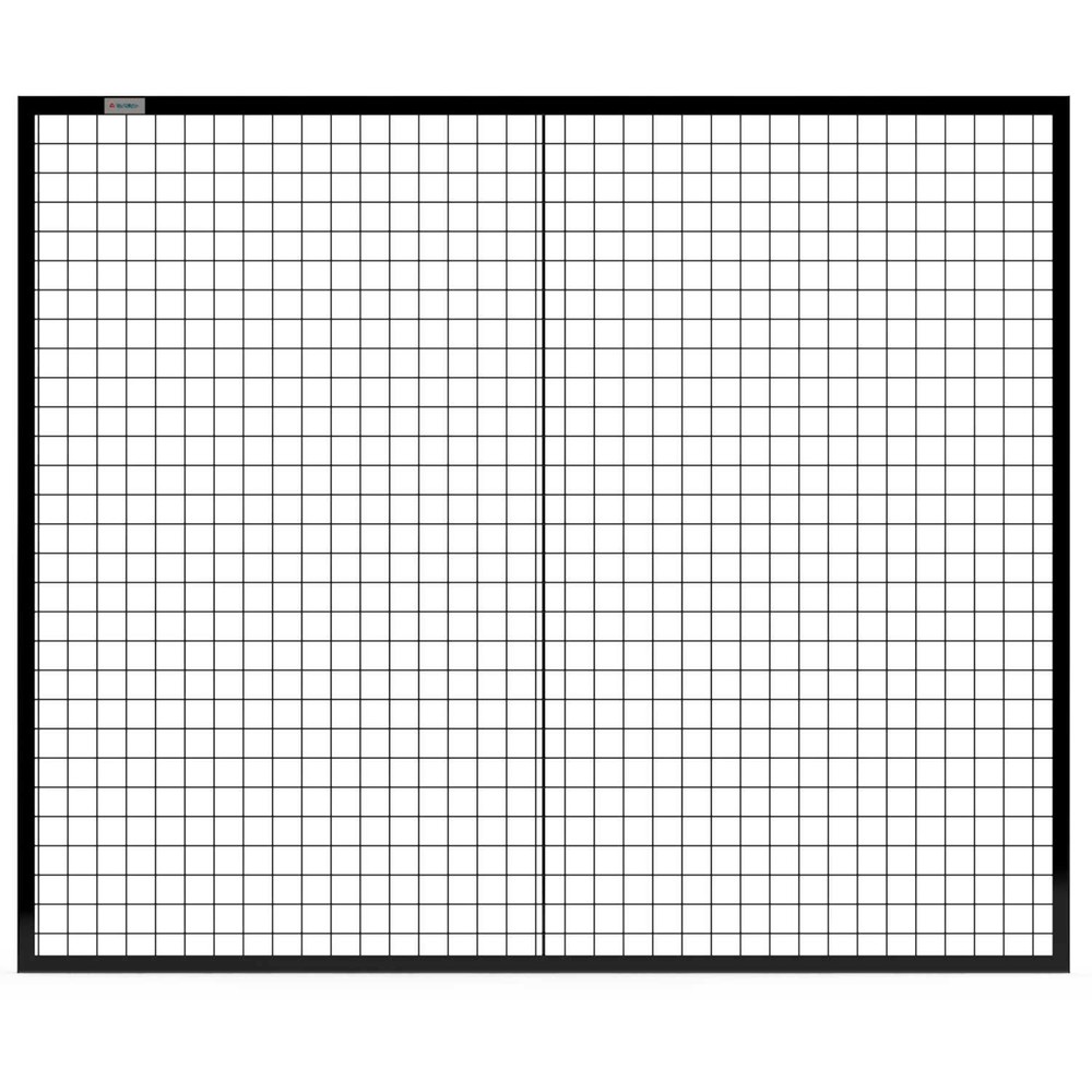 Global Industrial Machine Wire Guard Panel 6'W Black