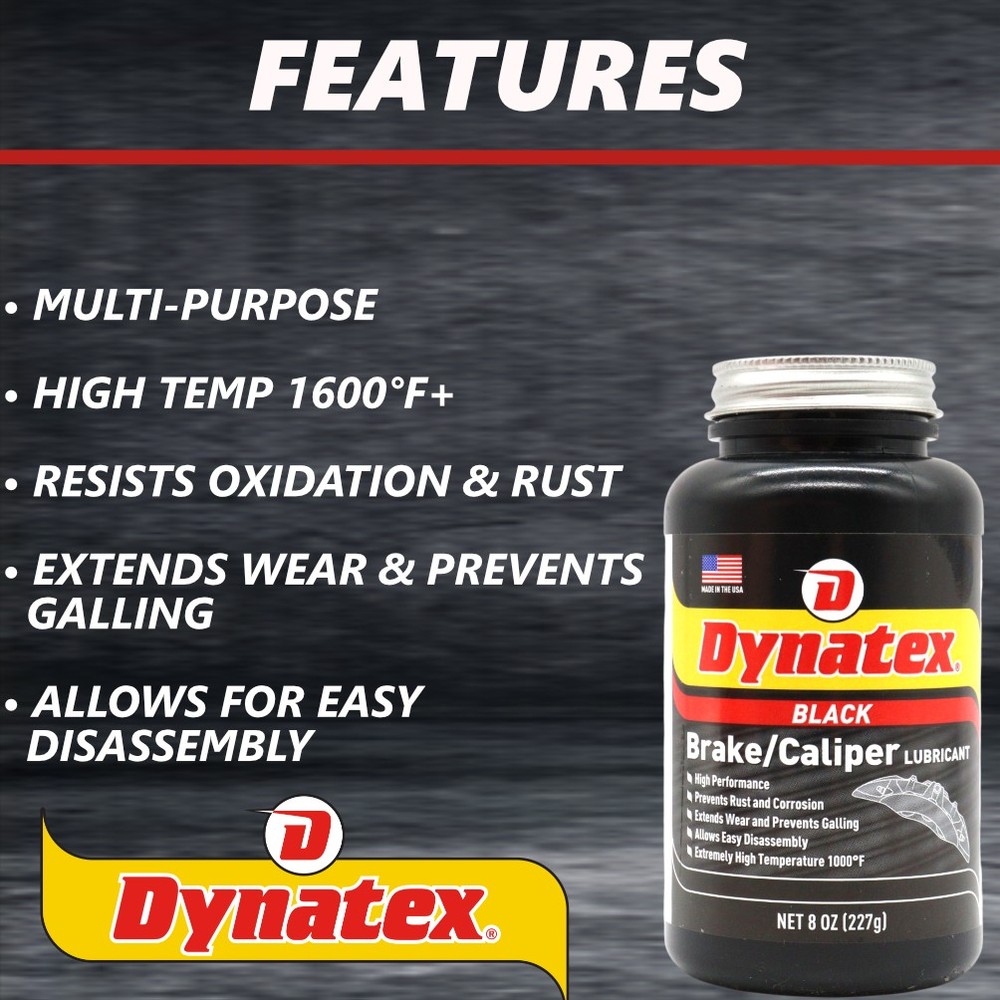 Dynatex Brake Caliper Lubricant 8 oz High-Temp Graphite (Single)