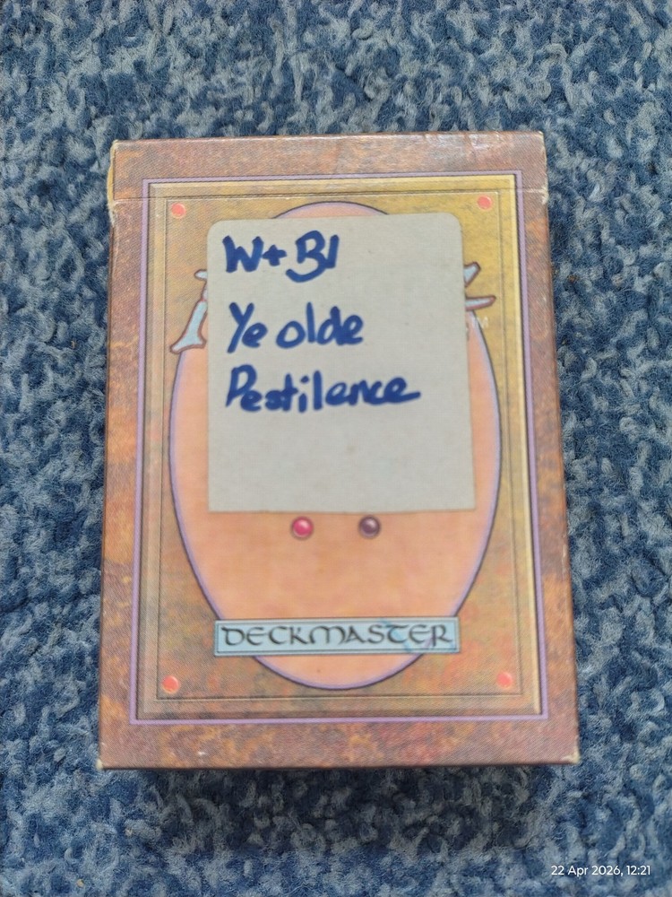 MAGIC THE GATHERING MTG EMPTY REVISED STARTER DECK BOX GOOD STICKER WOTC