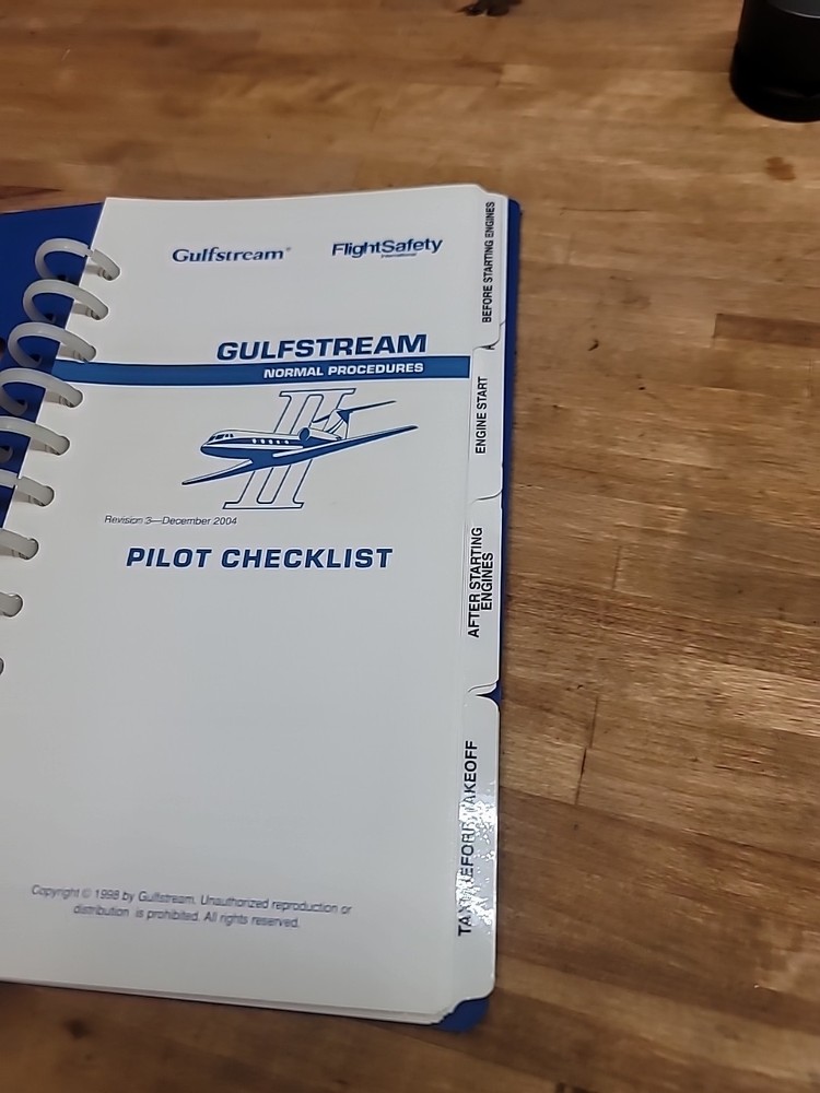 Gulfstream GII Pilot Checklist