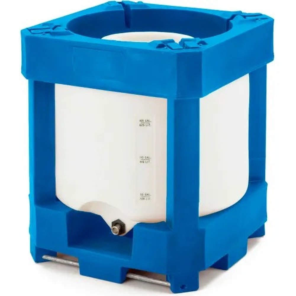 Plastics SiniTainer IBC Container 360 Gallon - Stackable 46"L x 46"W x 70"H