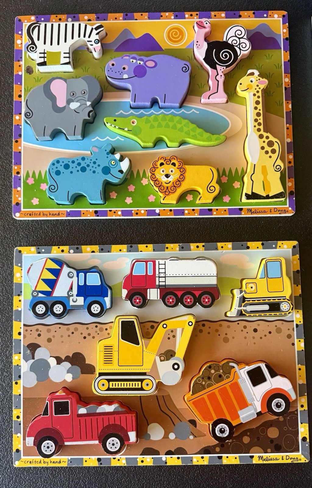 Four Chunky Kids Puzzles for Toddlers Mellisa & Doug