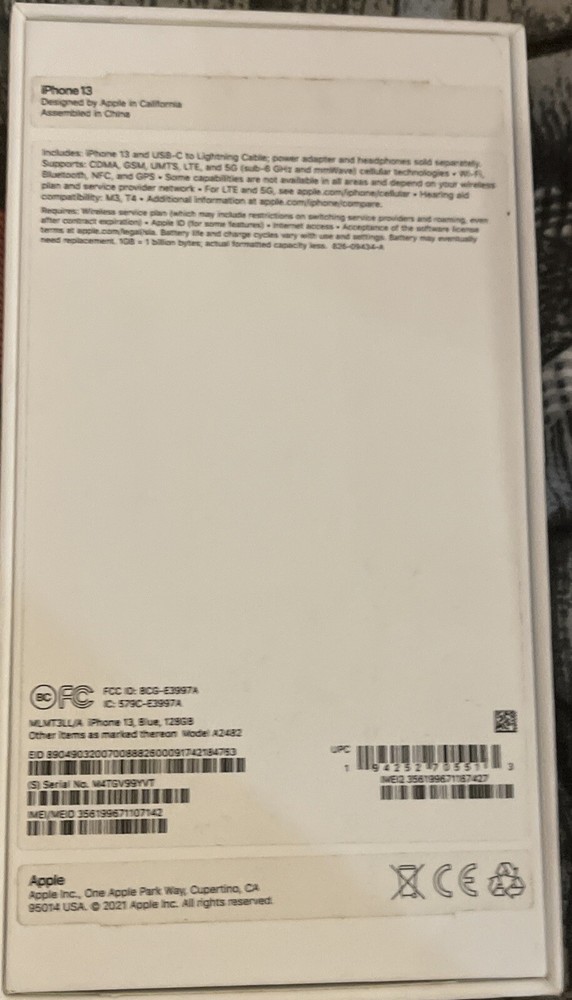 Iphone 13 Empty boxes (3). Condition Used. No Iphone Included, Just Boxes.