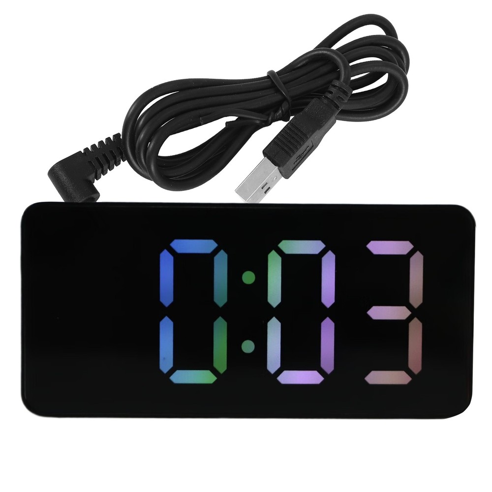 Colored LED Digital Alarm Clock,Snooze, Adjustable Volume, Easy Operation,9450