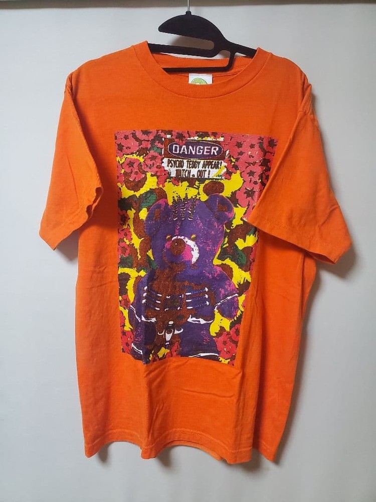 Orange Psycho Teddy Tshirt hide STAFF