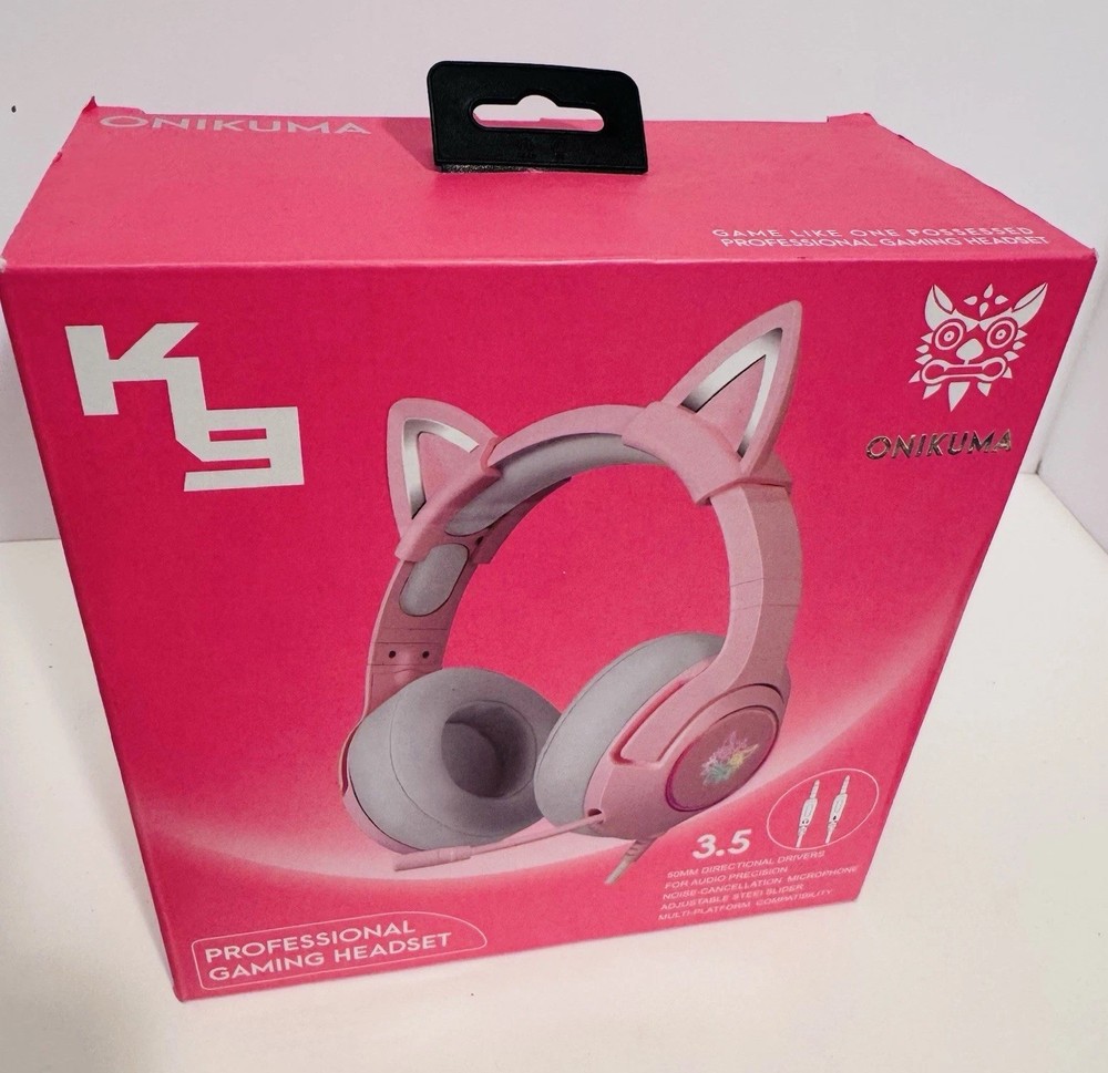 K9 - Professional Gaming Headset - Pink/r3