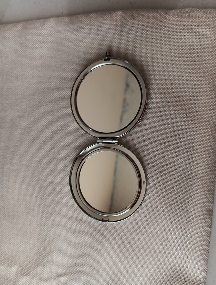 Monogrammed Compact Purse Mirror