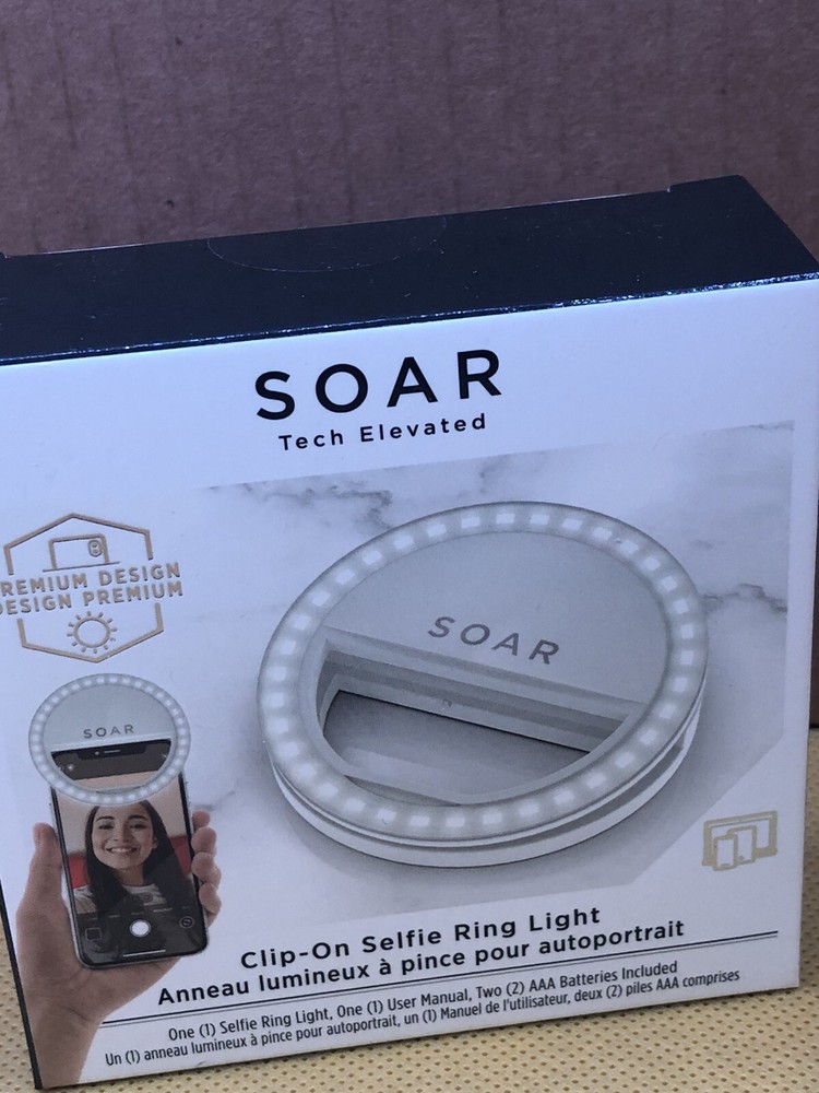 Soar Tech Elevated Clip On Selfie Ring Light NewInBox From Fabfitfun FreeSH
