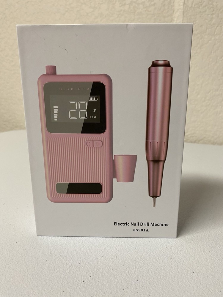 Pink Electric Nail Drill Portable Machine