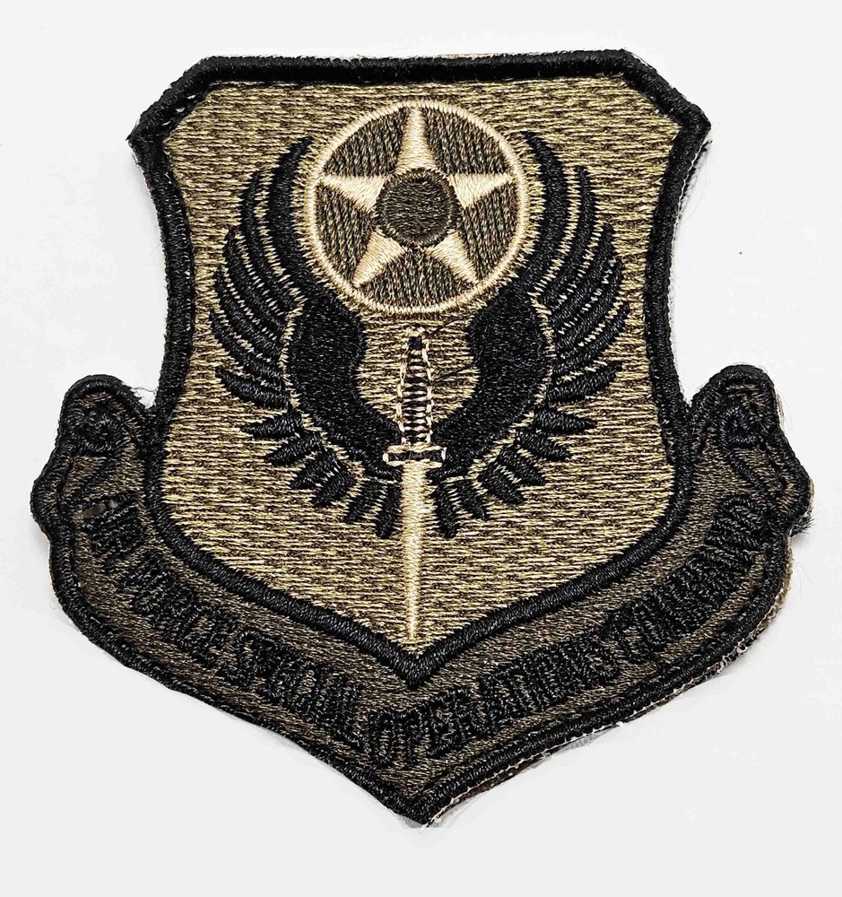 US Air Force Special Operations Command Subdued Hook Back Patch
