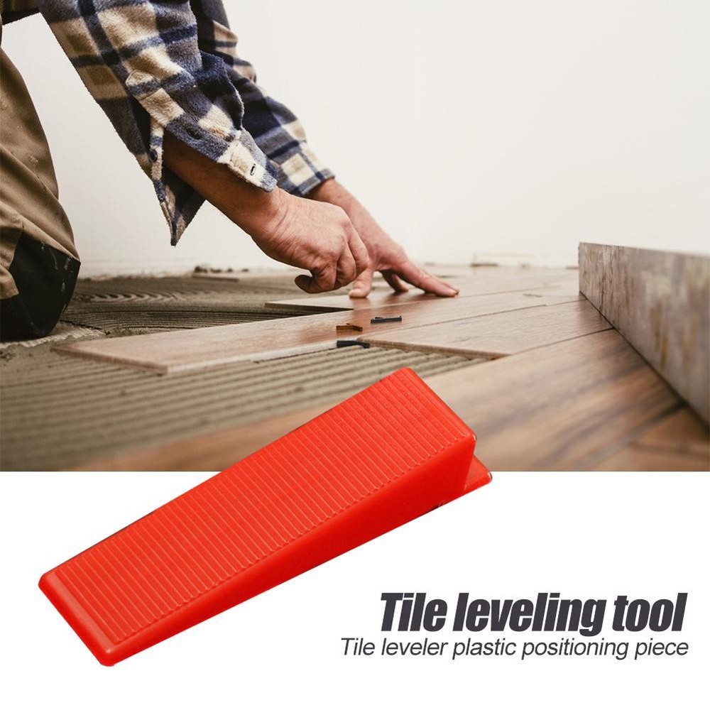 100Pcs Tile Leveling System Clips Wedges Spacer Wall Flooring Tiling Tool Kits
