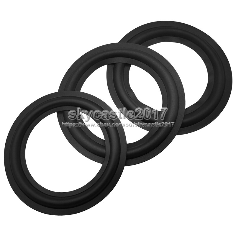 2pcs 5"/5.5" inch Speaker Rubber Folded Edge Replacement Woofer Surround Circle