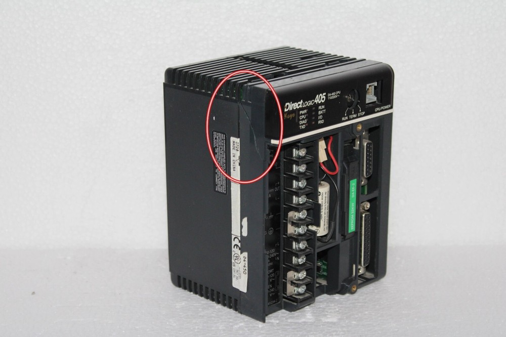 KOYO DIRECT LOGIC D4-450 DL405 CPU MODULE WITH D4-EE-2 EEPROM MEMORY 32KW