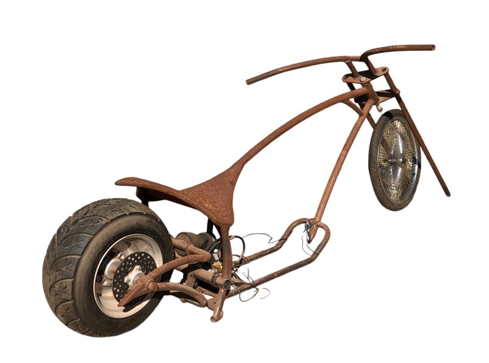 Vintage Project Custom Bike Frame Crazy Sharp Angles Custom Rack Local Pickup