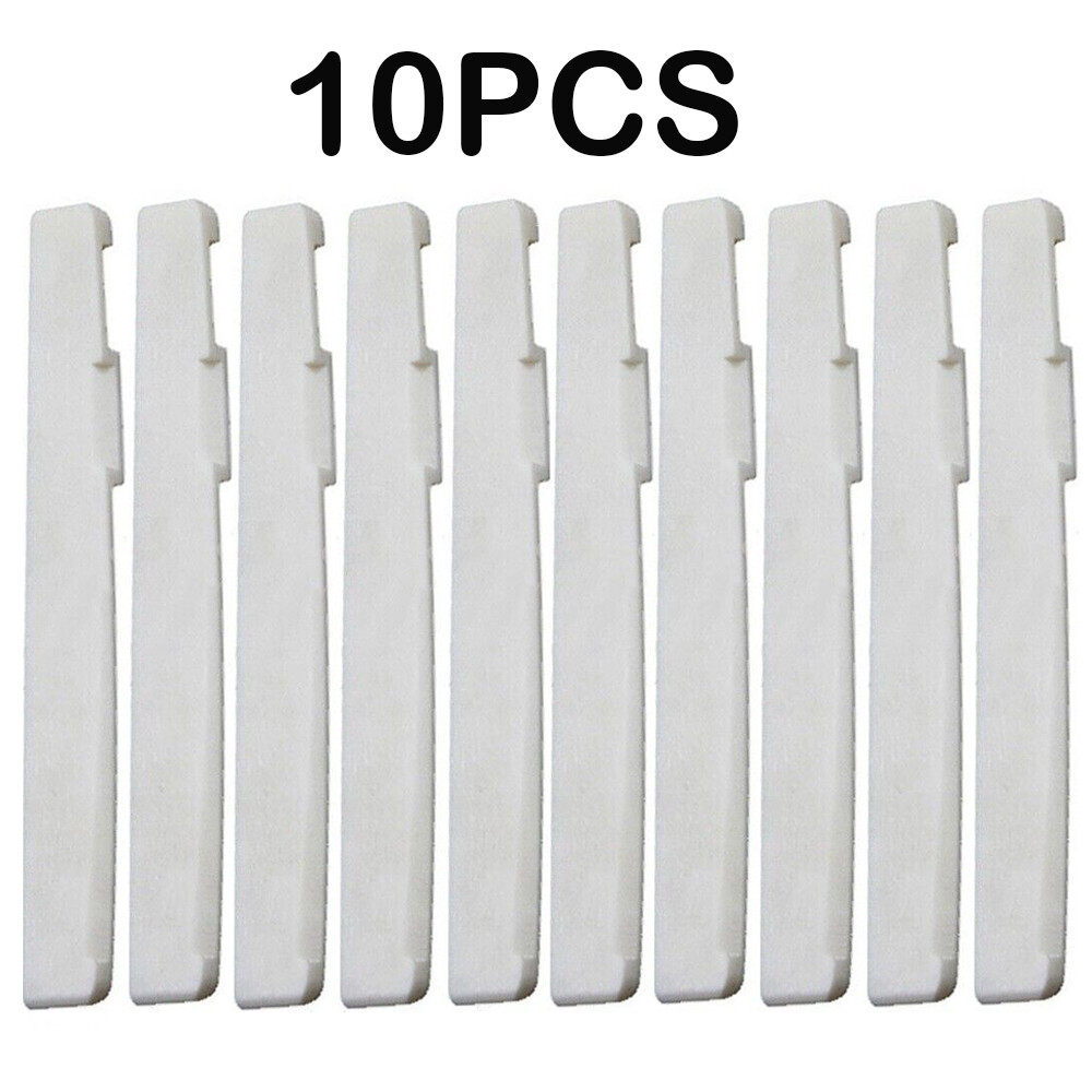 10pcs Guitar Bone Saddle Compensated 72x3x9mm Luthier nut