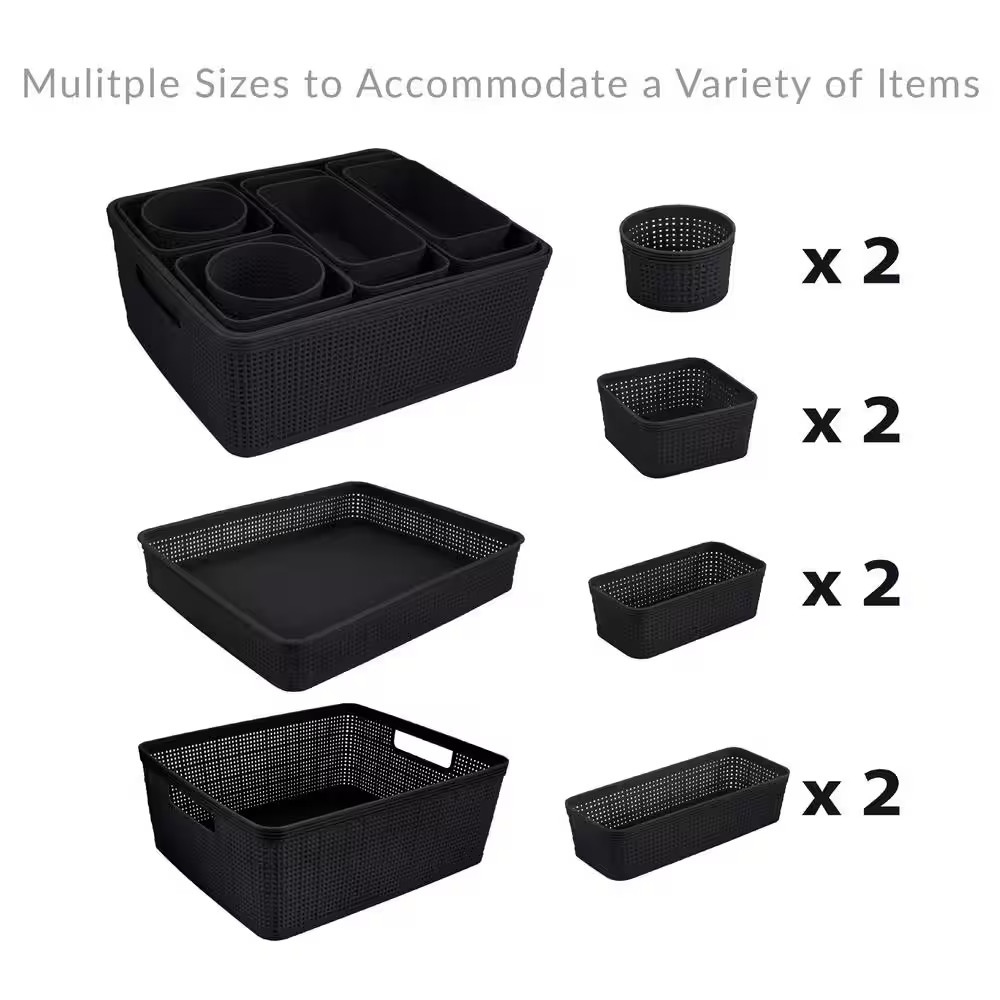 Black Organizing Set (10-Pack)