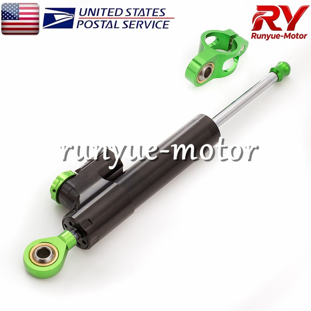 Adjustable Steering Damper Stabilizer Shock Linear Control Universal Aluminum