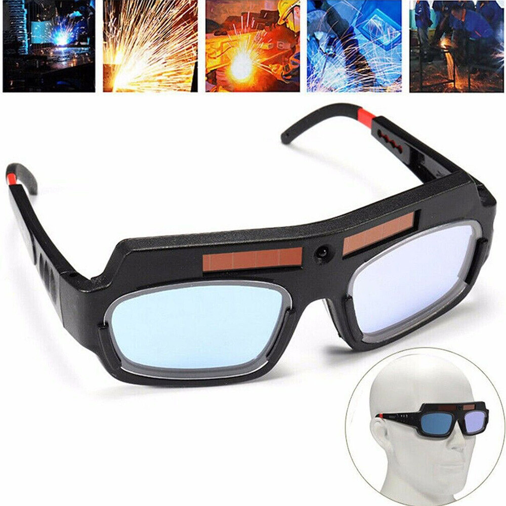 2 Pack Auto Darkening Welding Glasses True Color Solar Safety Goggles PC Lens US