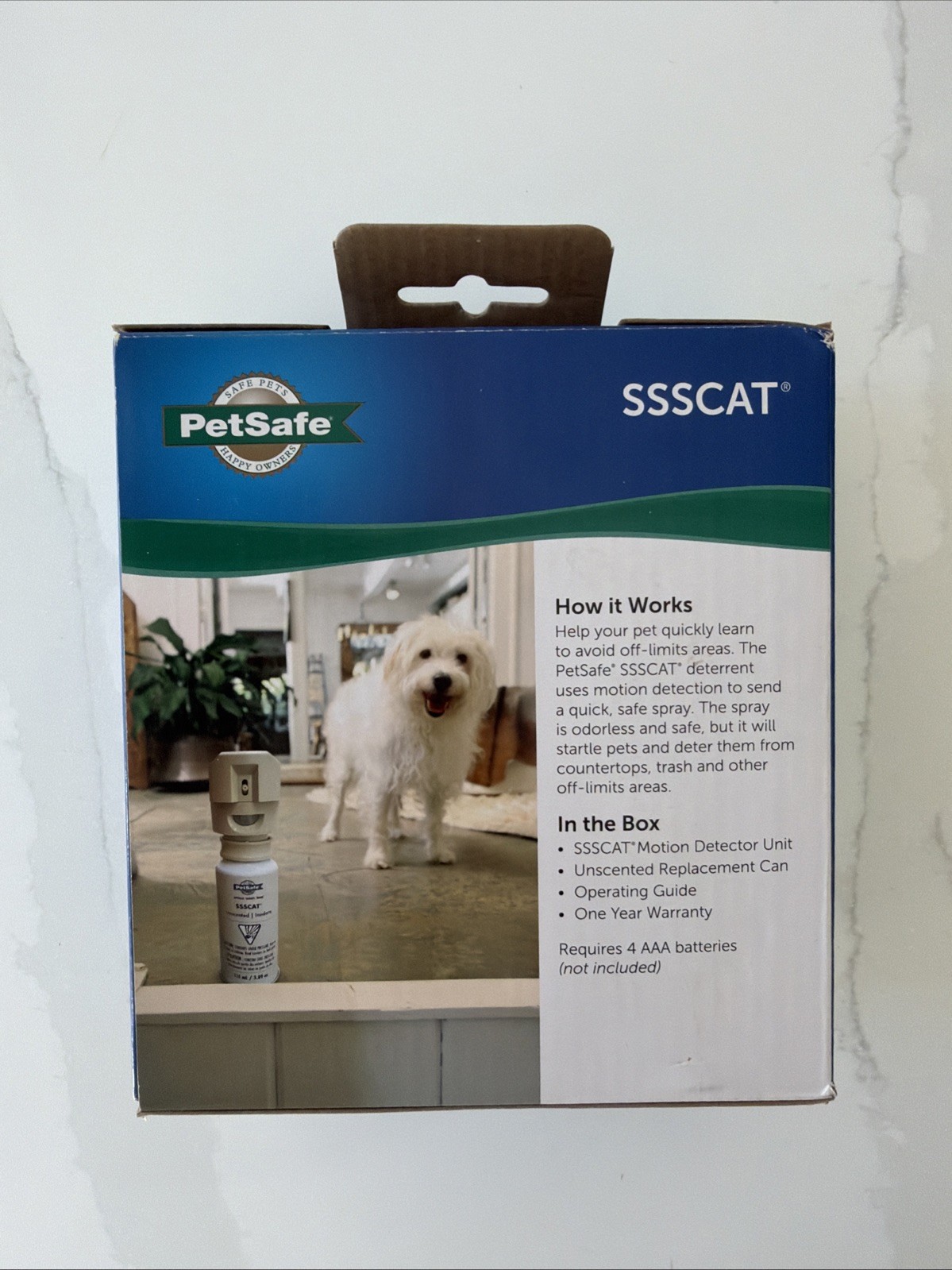PetSafe SSSCAT Automatic Spray Cat Dog Deterrent Motion-Activated NEW Sealed Box