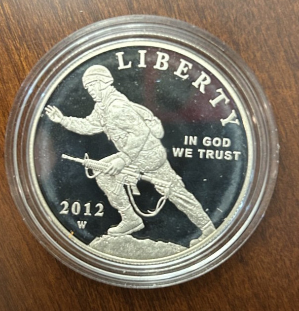 2012-W Infantry Soldier US Proof Silver Dollar US Mint