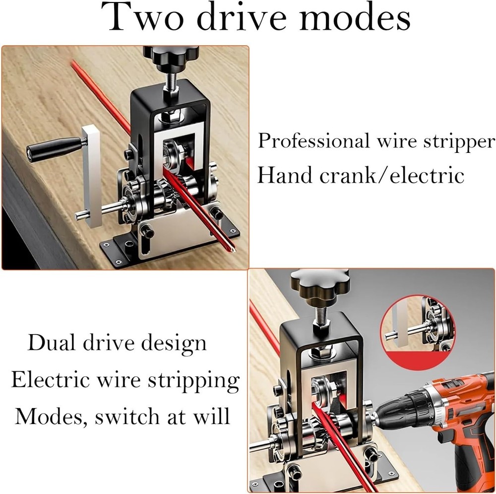 Manual Wire Cable Stripper Machine, Copper Wire Stripping Machine 0.06-1 Inches