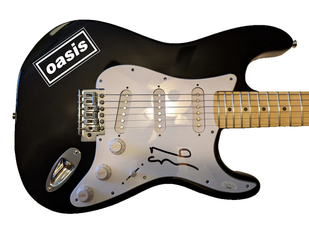 OASIS Neil Gallagher Signed Guitar JSA COA