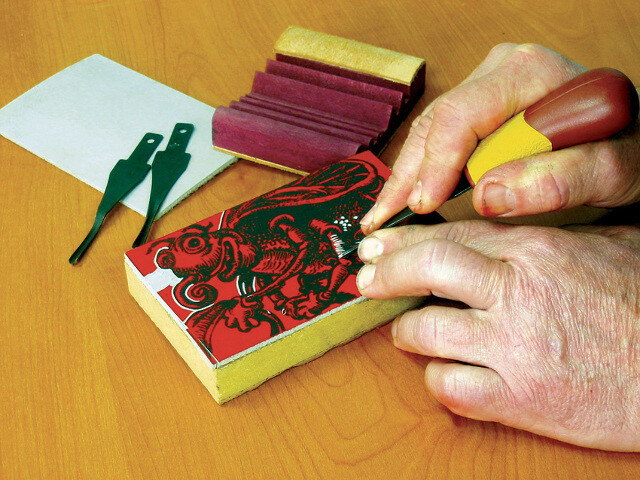 Flexcut 5 Piece Printmaking Set Relief printing is based on a reductive process